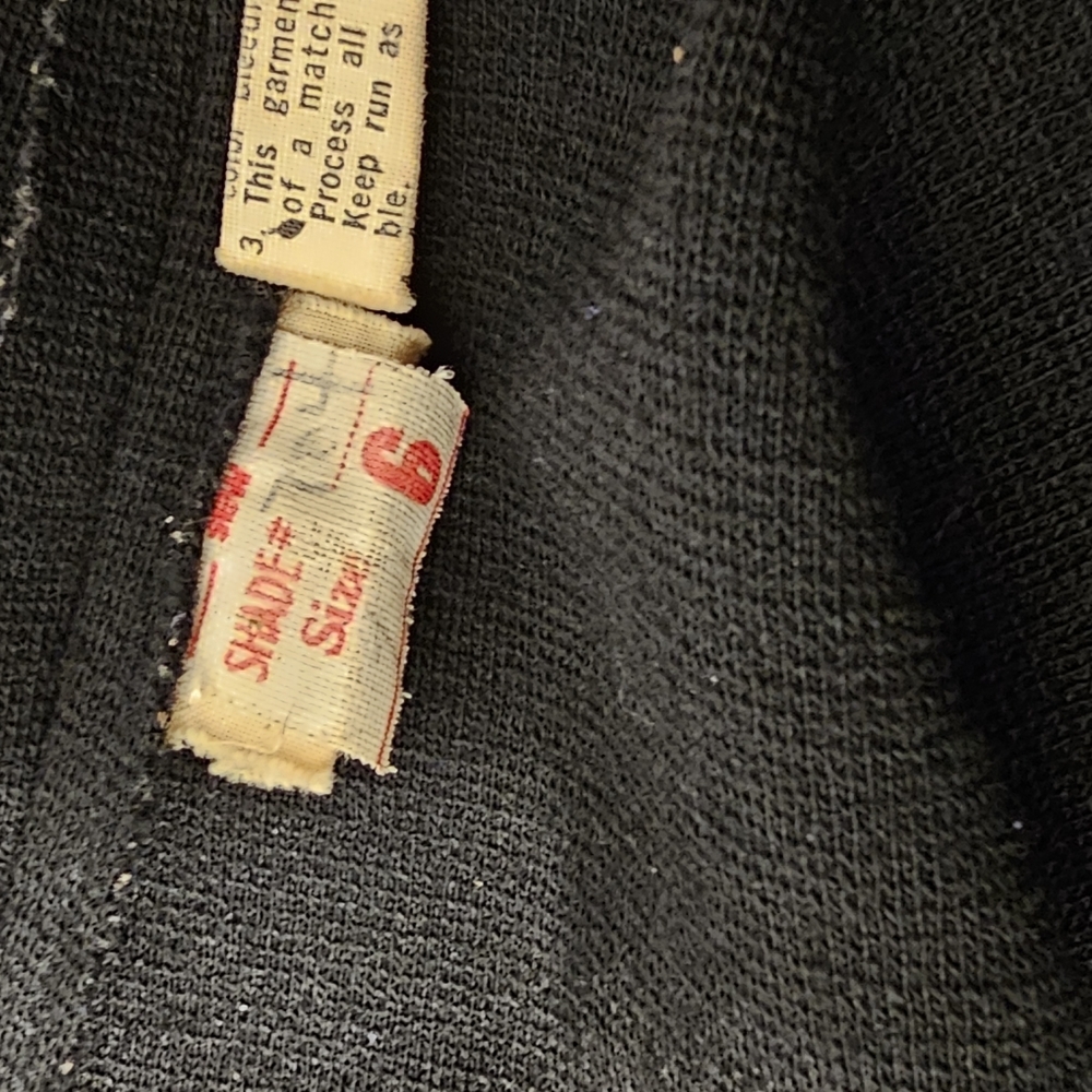 Vintage 70's Womens Western Black Wool Knit Button-up Embroidered Shirt XS - Picture 8 of 10